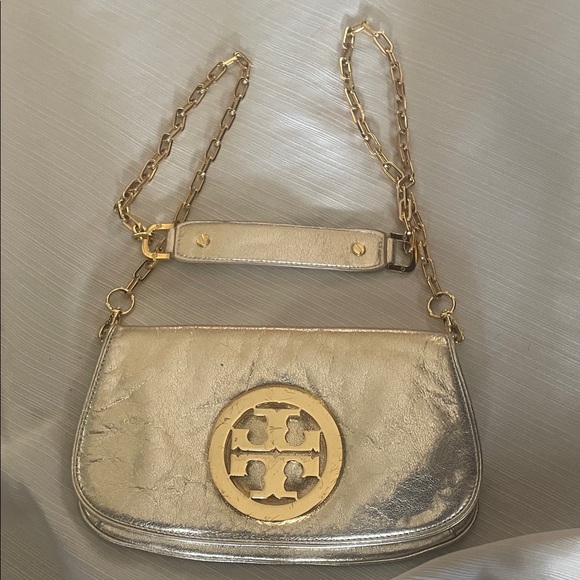Tory Burch Handbags - Tory Burch Metallic Gold Shoulder Bag
